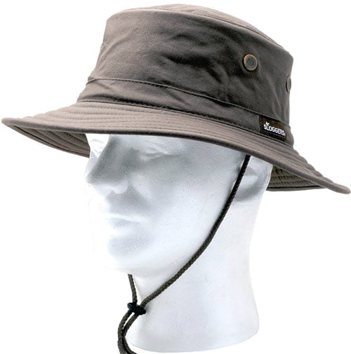 Sloggers 4471DB Classic Cotton Hat with Wind Lanyard Rated UPF