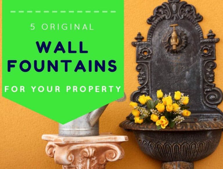 5 Original Wall Fountains For Your Property