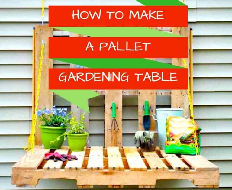 How To Make A Pallet Gardening Table