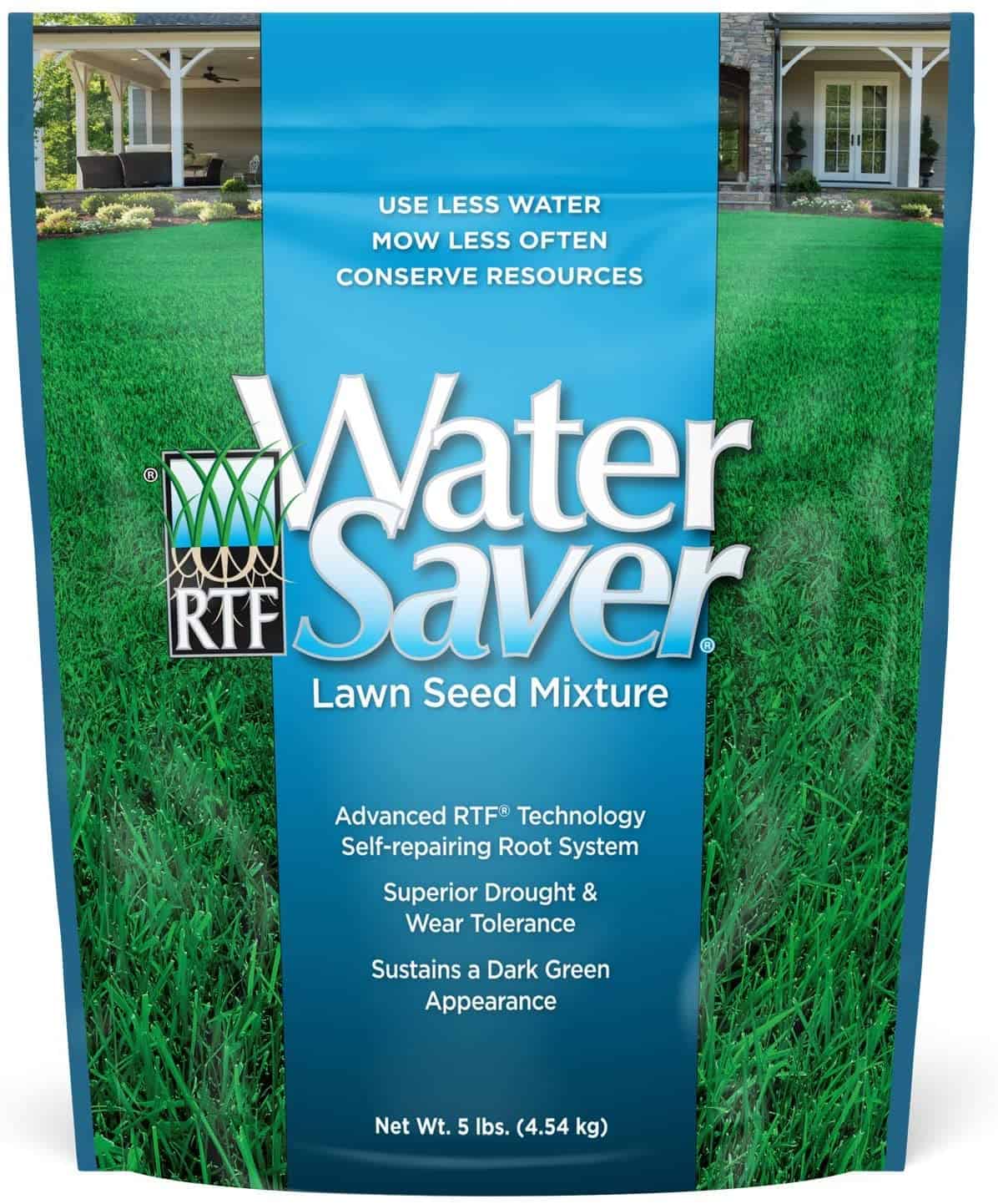 WaterSaver Grass Mixture with Turf-Type Tall Fescue Used to Seed New Lawn and Patch Up Jobs